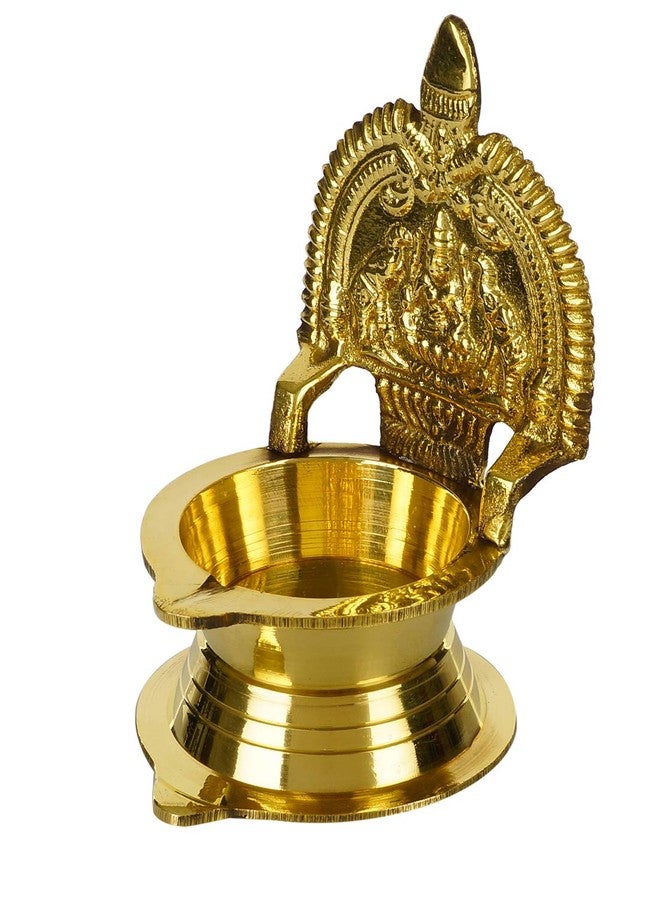 SH Retail Brass Kamakshi Oil Diya (Gold_2.7 Inch X 2.7 Inch X 4.3 Inch) - Image 5